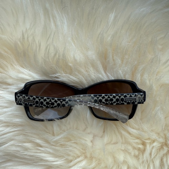 Coach Accessories - Coach Black and Silver Women's Sunglasses HC8058